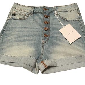 New kancan high waisted button fly shorts